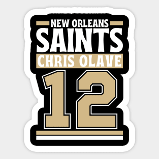 New Orleans Saints Chris Olave 12 Edition 3 Sticker